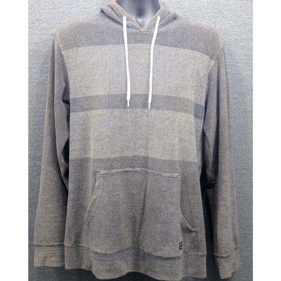 BILLABONG Mens Hoodie - Gray, Flecker Blocked, Pullover, Drawstring, Size Medium - Picture 1 of 5